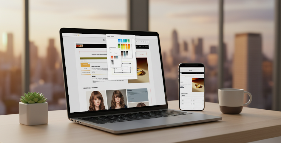 Booking Website Editor